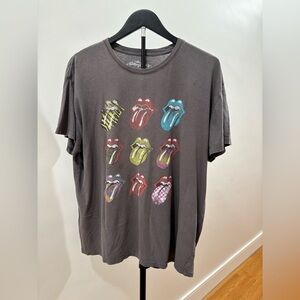 286. The Rolling Stones Gray Cotton Band Tee